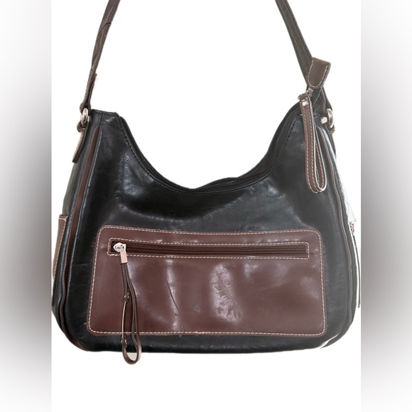 Elegant Black and Brown Women's Bag - Picture 1 of 5